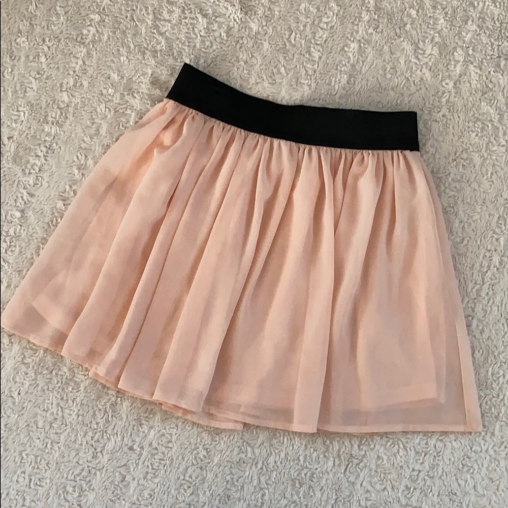 Forever 21 light peachy pink chiffon skirt
